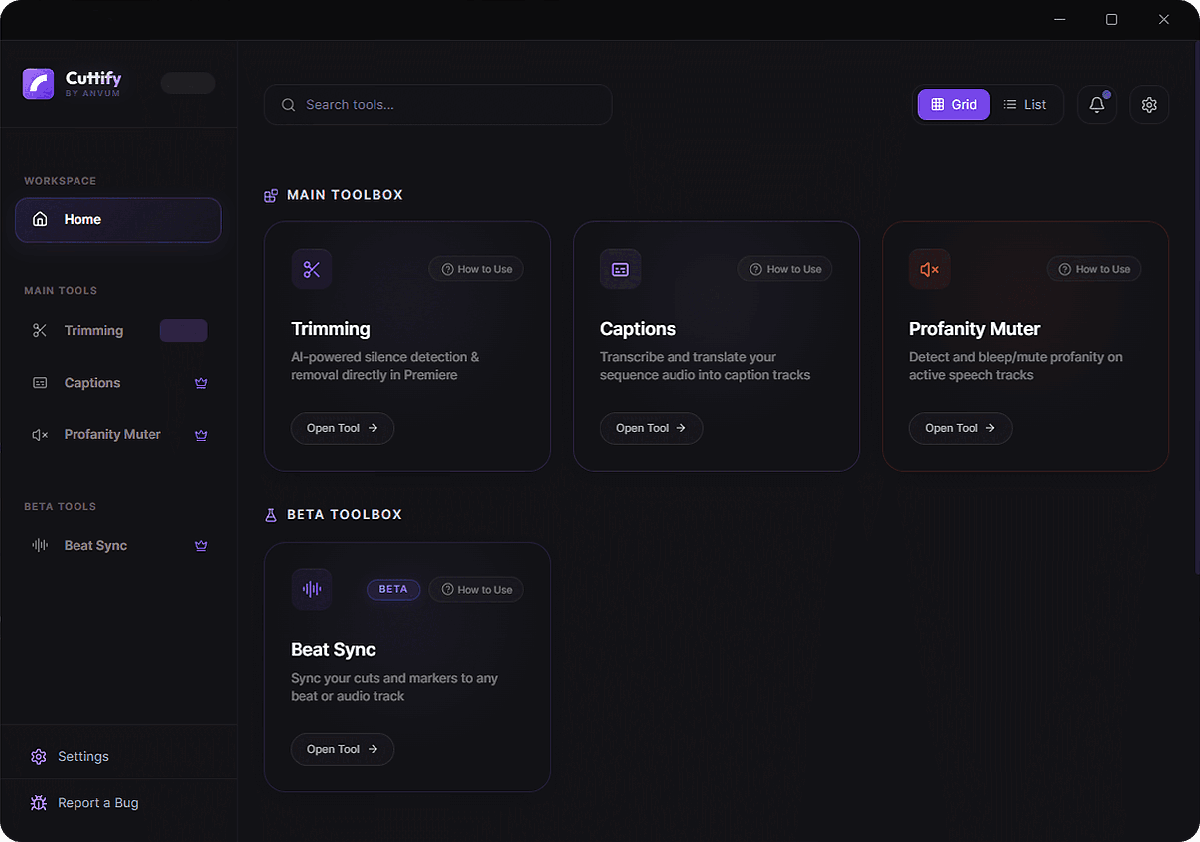Cuttify Console Mockup